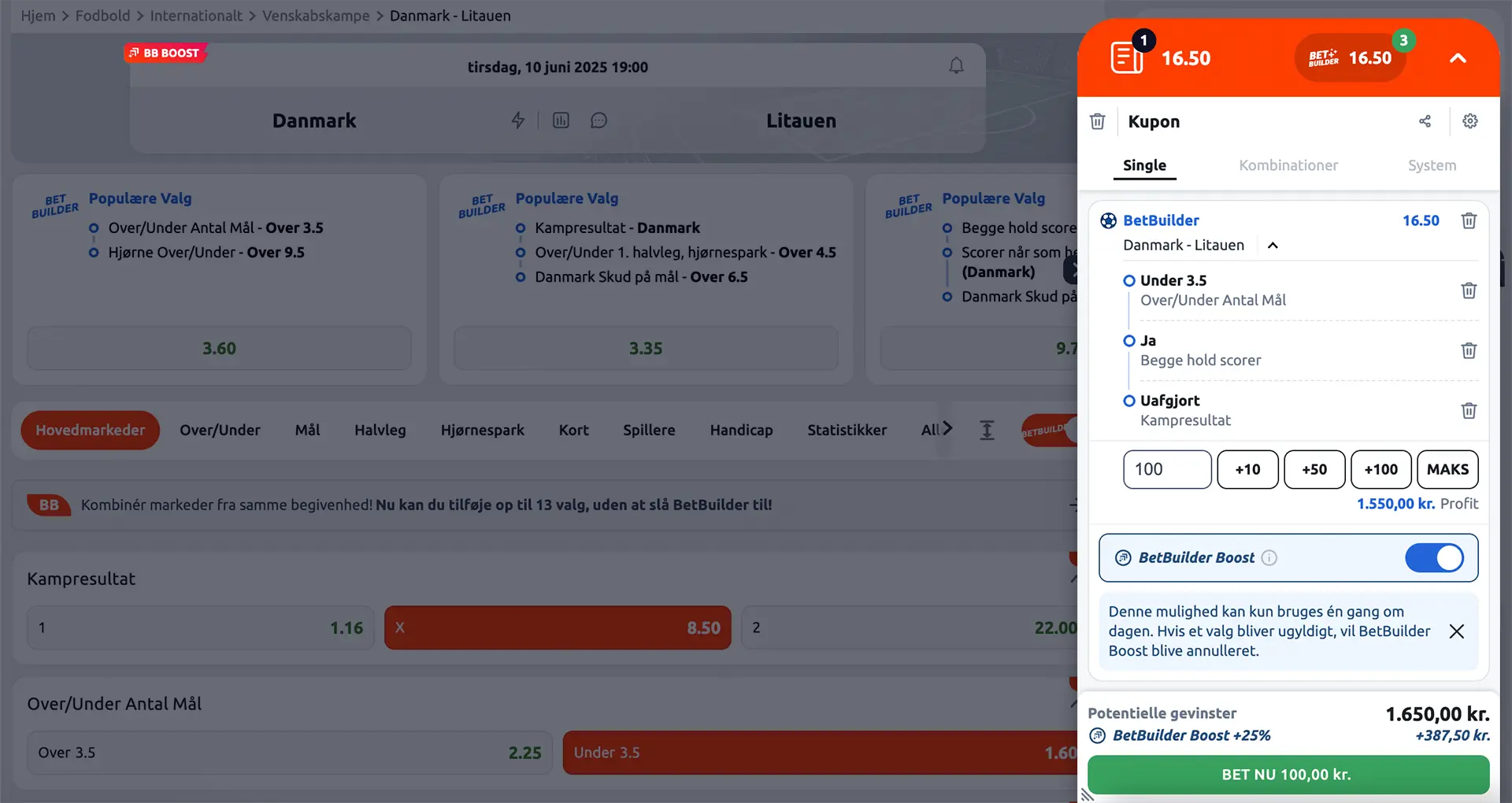 Betano Bet Builder Boost