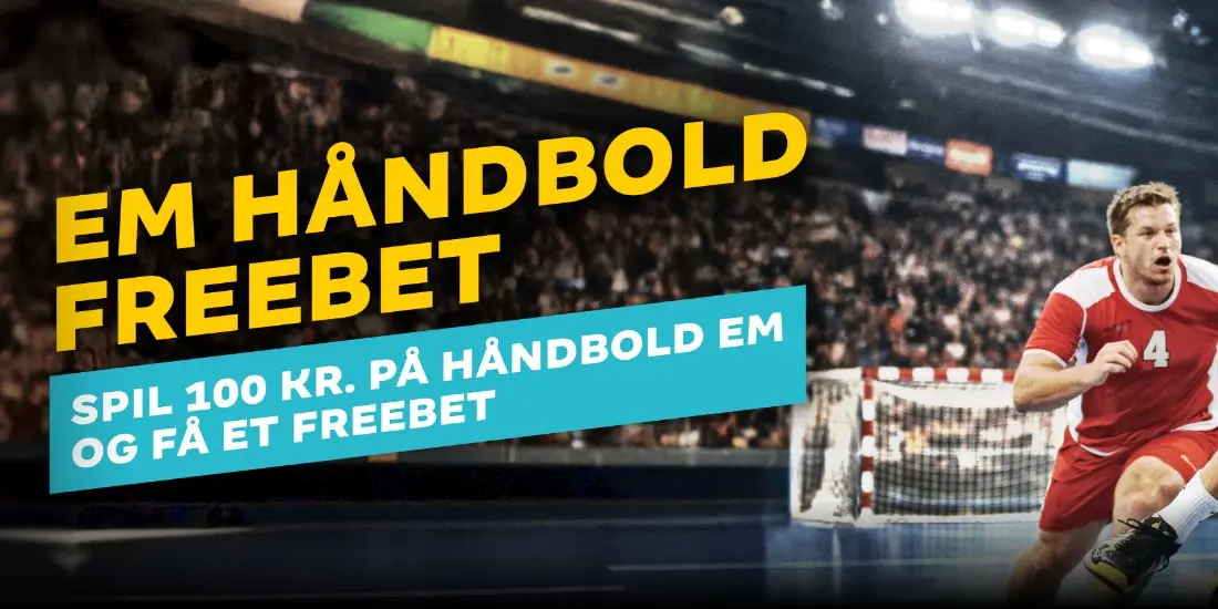 Cashpoint: Få 100 kr. freebet på EM Håndbold 2026