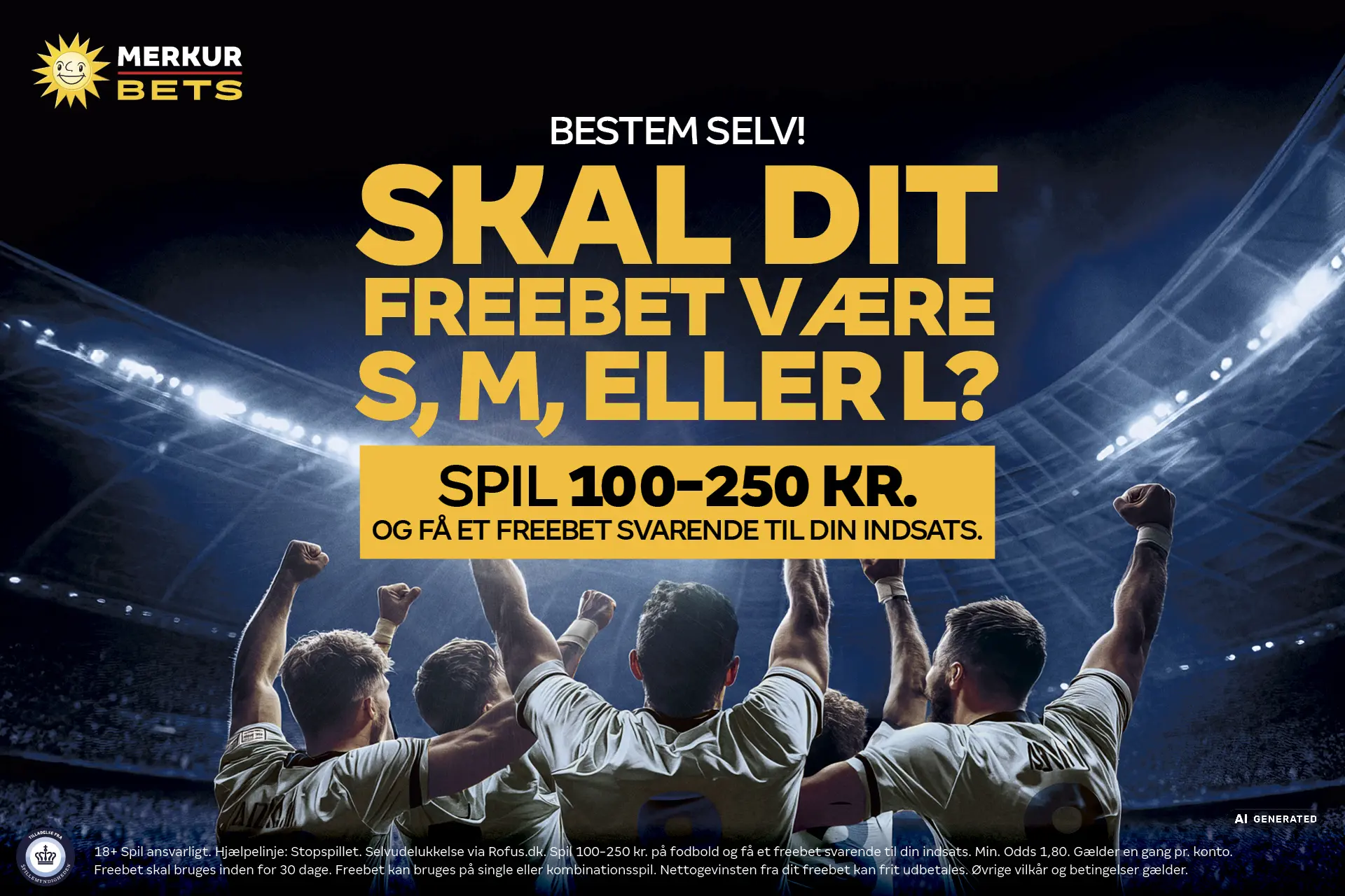 Merkur Bets: Spil på fodbold og få 250 kr. freebet